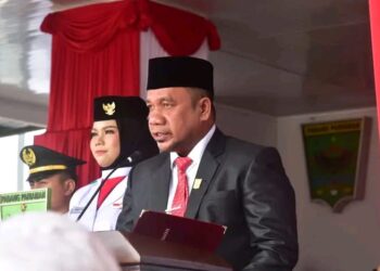 Ketua DPRD Padang Pariaman Bacakan Teks Proklamasi pada Upacara HUT RI ke-81