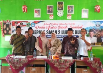 Pisah Sambut Kepala SMA Negeri 2 Lubuk Alung, Irwan Arnes Digantikan Tasrif Dengan Harapan Baru