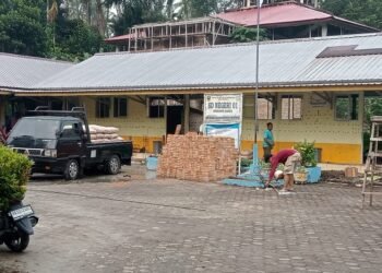 Rp786 Juta Revitalisasi SDN 01 Padang Sago Dipertanyakan, Besi Rangka Baja Lama Disorot