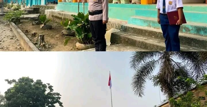 Kapolsek Pimpin Upacara di SMPN 4 Sungai Sariak, Siswa Diingatkan Jaga Masa Depan