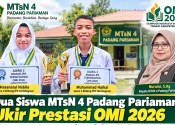 Dua Siswa MTsN 4 Padang Pariaman Ukir Prestasi OMI 2026, Siap Bawa Nama Madrasah ke Tingkat Provinsi