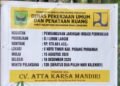 Proyek Irigasi Lubuk Langik Rp976,6 Juta Menuai Sorotan Tajam Publik