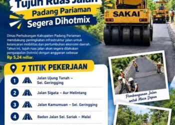 Rp5,24 Miliar Digelontorkan, Tujuh Ruas Jalan di Padang Pariaman Segera Ditingkatkan