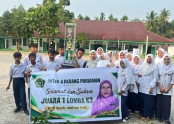 Bukan Sekadar Rebut Piala, MTsN 4 Padang Pariaman Tanamkan Disiplin Siswa Lewat Lomba K3
