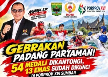GEBRAKAN PADANG PARIAMAN! 54 MEDALI SUDAH DIKANTONGI, 13 EMAS BIKIN PERSAINGAN MAKIN PANAS