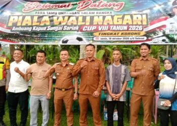 Liga Wali Nagari Cup VIII Resmi Dibuka, Camat Apresiasi Kekompakan Nagari Ambuang Kapua