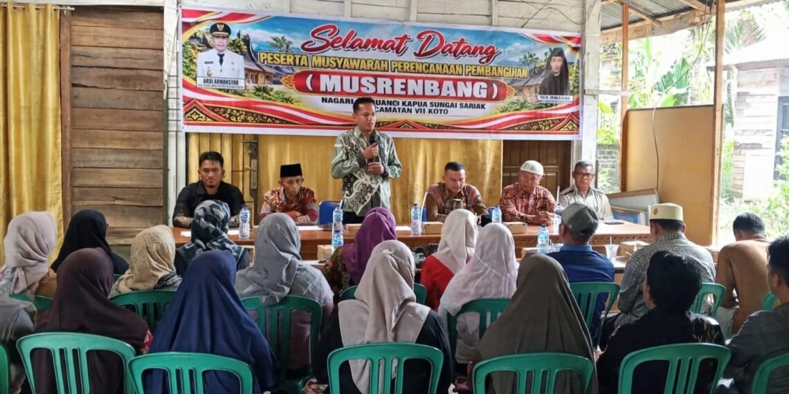 Musrenbang Ambuang Kapua Sungai Sariak Himpun Aspirasi, Wali Nagari Prioritaskan Perjuangan Pembangunan